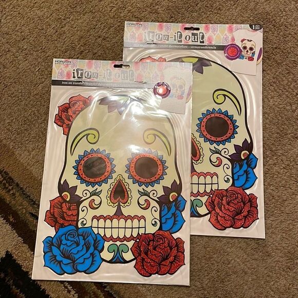 Iron On Sugar Skulls - Picture 2 of 4